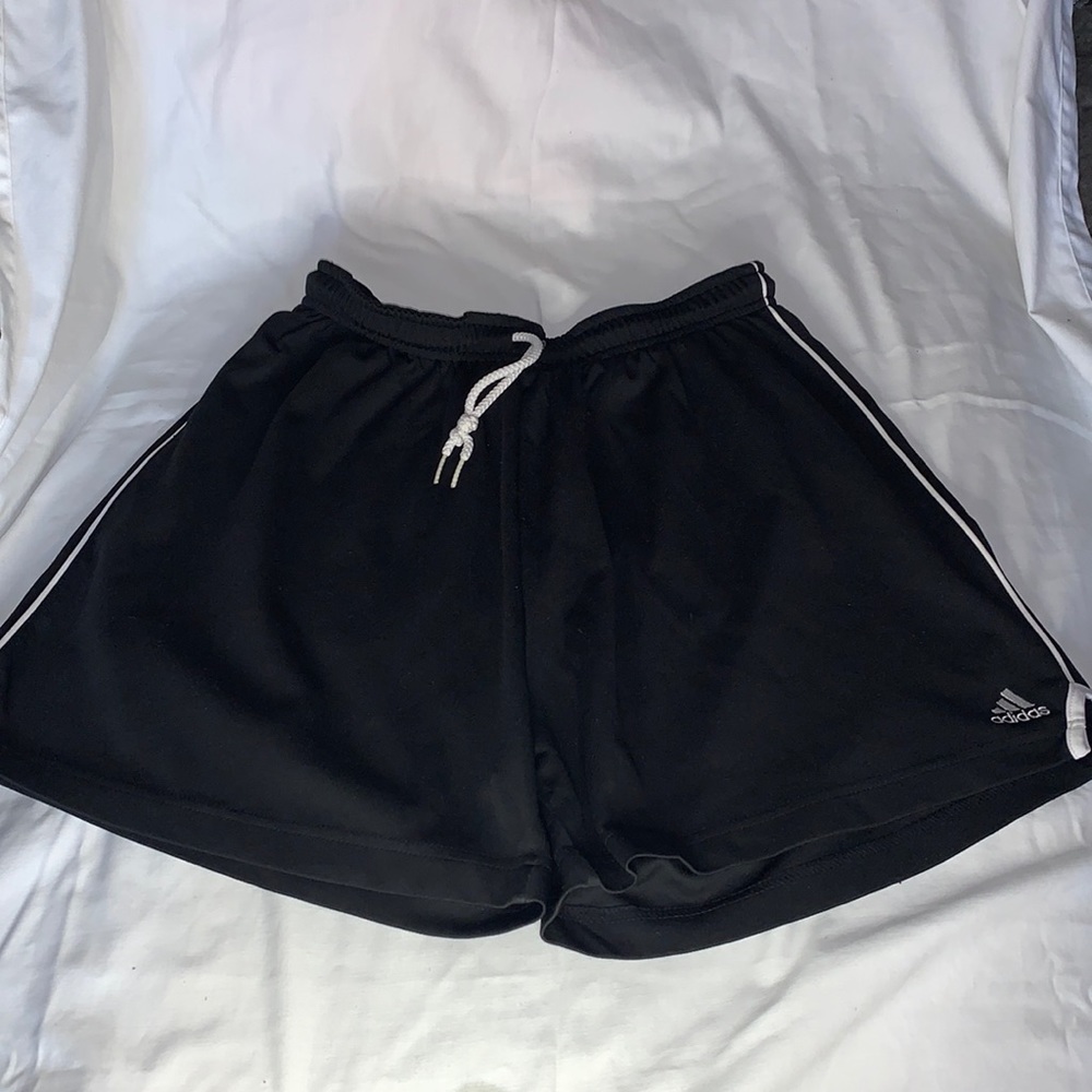*3 for $25* ADIDAS BLACK w/ White stripe on sides SHORTS SIZE L
